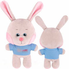 Зайка с Розовыми Щёчками в Футболке 25 см MT-MRT-MG01202303-25 Maxitoys