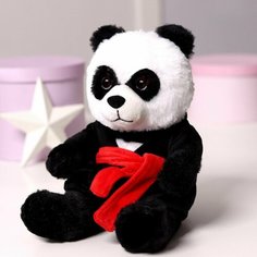 Мягкая игрушка Milo toys "Панда с красным поясом", 25 см
