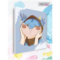 Картина по номерам Dota 2 - Slark Cute, 40 х 40 см