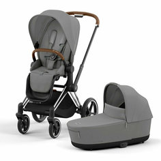 Коляска 2в1 Cybex Priam 4, цвет Mirage Grey / Chrome Brown