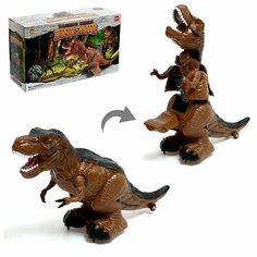 Робот «Динозавр», трансформируется, световые и звуковые эффекты, работает от батареек Miki Market