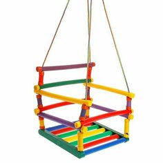 Подвесные качели, в комплект входят веревки с креплениями Нет бренда