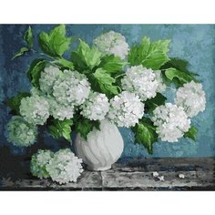 Картина по номерам Белые цветы 40х50 см АртТойс