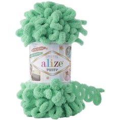 Пряжа Alize Puffy мята (741), 100%микрополиэстер, 9м, 100г, 2шт