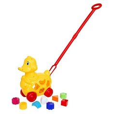 Каталка-сортер Утка, с ручкой Китай