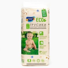 Трусики-подгузники одноразовые для детей ECO 3/M 6-10 кг 44 шт Нет бренда