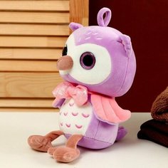 Мягкая игрушка "Совёнок", 23 см, цвет фиолетовый Made in China