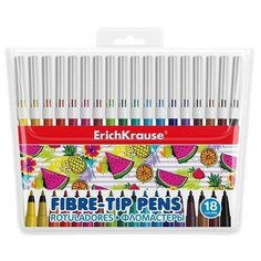 Фломастеры 18 цветов , вентилируемый колпачок Нет бренда