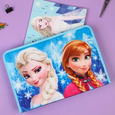 Disney Папка для труда А4 с пеналом, на молнии, текстиль, Холодное сердце