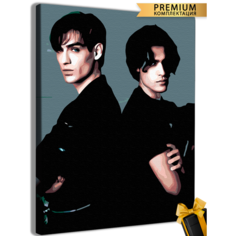 Картины по номерам Экстрасенсы Олег Шепс и Александр Шепс 40x50