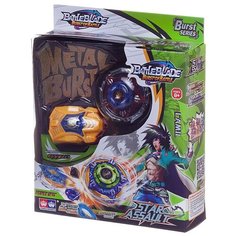 Игра настольная Junfa Волчок &quotBattle blade. Star Assault &quotLamil&quot с синей сердцевиной и желтым пусковым устройством, 23х19х6 см F6132/8