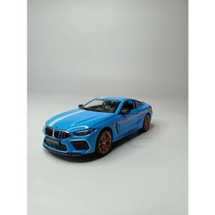 Коллекционная машинка игрушка металлическая BMW M8 для мальчиков масштабная модель 1:24 зеленый Alexstore