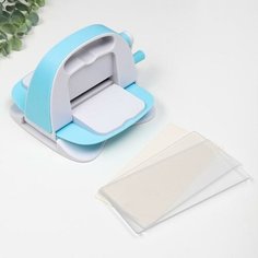 Машинка для вырубки и тиснения 11х16,5х15 + 2 пластины пластик без бренда