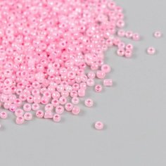 Бисер стекло 12/0 "Холодный розовый" полупрозрачный перламутр 450 гр NO Name