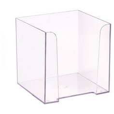 Бокс для бумаги 9х9х9 прозрачный ПЛ41 Noname