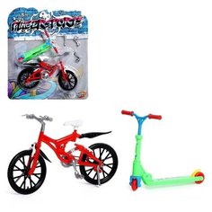 WOOW TOYS Набор пальчиковый самокат и велосипед, микс
