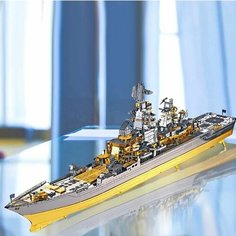 Металлический конструктор / 3D конструктор / Сборная модель Русский линкор Петр Великий