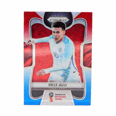 Коллекционная карточка Panini Prizm FIFA World Cup Russia 2018 #66 Dele Alli - Red Blue Wave S0319
