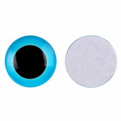 Глаза на клеевой основе, набор 10 шт, размер 1 шт. — 10 мм, цвет голубой Школа талантов