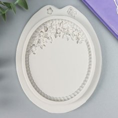 Молд силикон "Рамка с розами" 11х9х1,2 см NO Name