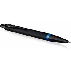 Ручка шариков. Parker IM Vibrant Rings K315 (CW2172941) Marine Blue PVD M син. черн. подар. кор.