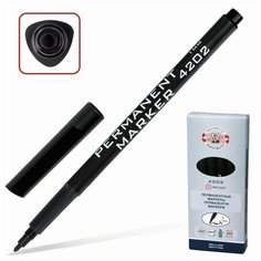 Маркер перманентный (нестираемый) KOH-I-NOOR, черный, круглый наконечник, 1 мм, 7742023801KSRU