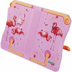 Подставка для книг и учебников BRAUBERG KIDS "Flamingo", регулируемый угол наклона, прочный ABS-пластик, 238061