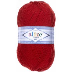 Пряжа Alize Lanagold 800 терракот (36), 51%акрил/49%шерсть, 800м, 100г, 5шт