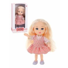 Кукла в розовом платье, 15 см, для девочки Наша Игрушка