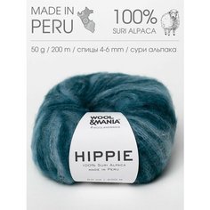 WOOL & MANIA Пряжа HIPPIE (Blue Lagoon) 50 г 200 м