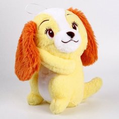 Мягкая игрушка Собачка, 20 см, цвет жeлтый Китай