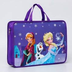 Папка с ручками А4, 33х24х8 см, пластик, Холодное сердце Disney