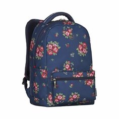 Рюкзак WENGER 16" синий с рисунком, полиэстер, 36 х 45 х 25 см, 22 л