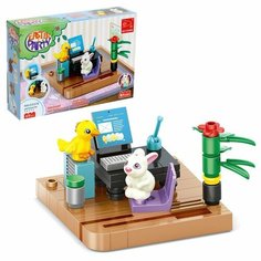 Конструктор Весна «Кабинет и зверята», 69 деталей Keyixing