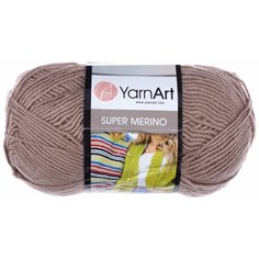 Пряжа Yarnart Super Merino кофейный (257), 75%акрил/25%шерсть, 300м, 100г, 5шт