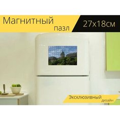 Магнитный пазл "Будайский замок, замок, будапешт" на холодильник 27 x 18 см. Lots Prints