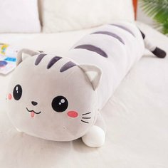 Мягкая игрушка Кот Батон , игрушка-подушка длинный кот, лежачий кот батон 60 см M Avr