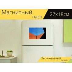 Магнитный пазл "Строительство, современное, минимальный" на холодильник 27 x 18 см. Lots Prints