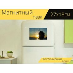 Магнитный пазл "Несебр, болгария, восточная европа" на холодильник 27 x 18 см. Lots Prints