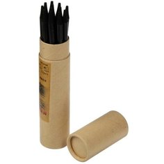 Карандаши угольные, чёрные, 12 штук в наборе, soft Noname