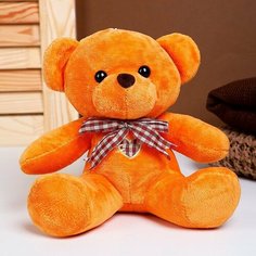 Мягкая игрушка «Мишка», с бантиком, 18 см, цвет бежевый ЛАС ИГРАС