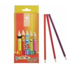 Карандаши 12 цветов Koh-I-Noor 2142 "Центы", картонная упаковка, европодвес