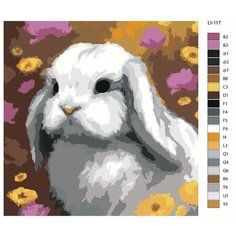 Картина по номерам,"Живопись по номерам", 48 x 48, LI-117, кролик