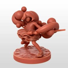 Dnd миниатюры / волшебница / wizard /wizard girl / игровая фигурка для раскрашивания / высота 25мм, база 26мм Portal Goblin Studio