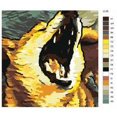 Картина по номерам,"Живопись по номерам",60 x 60, LI-35,