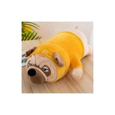 Мягкая игрушка мопс подушка в желтой одежде 75 см Artem Toys