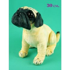 Мягкая игрушка Собака Мопс 30см АКИМБО КИТ