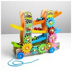 Автотрек 3в1 «Каталка + крутилка + автотрек» 9×25×28 см КНР