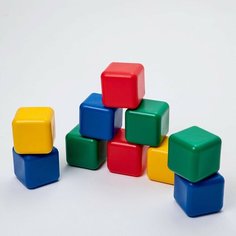 Набор цветных кубиков, 10 штук 12 × 12 см Россия