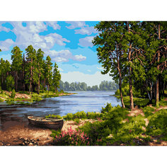 Картина по номерам на холсте Тишина 30х40 см. 1135-AS Белоснежка